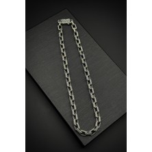 Frnch 925 Ayar Gümüş Italyan Model Gümüş Renk Erkek Kolye FRJ30710-810-A