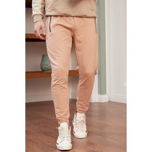 Danger Erkek Regular-Fit Kalıp Eşofman Altı Sütlü Kahve - 932DNGR