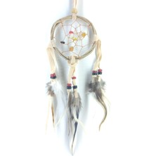 Tedz Collection Mordino Hasır Krem Renkli 7 cm Dream Catcher Düş Kapanı