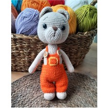 Amigurumi Örgü Organik Oyuncak Bebek Uyku Arkadaşı Sevimli Ayıcık