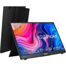 Asus Proart PA148CTV 14" 5ms ( Typec + Micro HDMI ) 1920X1080 IPS 10 Parmak Dokunmatik Taşınabilir Profesyonel Monitör