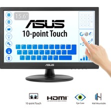 Asus VT168HR 15,6 LED 1366X768 10MS HDMI VGA Vesa 3yıl 10 Parmak Dokunmatık, Eyecare