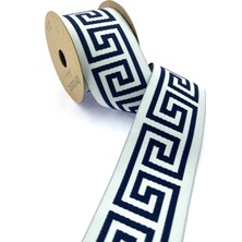 Fantastic Labirent Desen Dokuma Geniş Perde Bordür / Aksesuar (7 Cm. Genişlik - 3,5 Mt. Uzunluk)