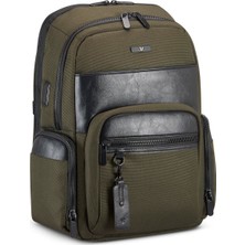 Roncato Unisex Sırt Çantası 41226057 Roncato Zaıno Busıness 2 Comp. (Pc 15.6/tablet/usb) Nevada Verde Mıl.