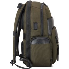 Roncato Unisex Sırt Çantası 41226057 Roncato Zaıno Busıness 2 Comp. (Pc 15.6/tablet/usb) Nevada Verde Mıl.