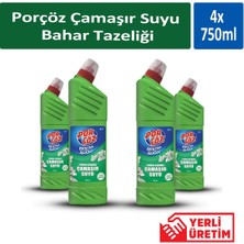 Porçöz Çamaşır Suyu Bahar Tazeliği 750 ml x 4 Adet