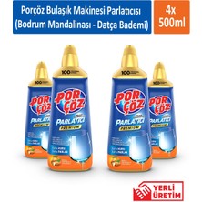 Porçöz Bulaşık Makine Parlatıcısı (Bodrum Mandalina-Datça Bademi) 500ML x 4 Adet