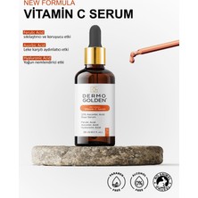 Dermo Golden Vitamin C Serum - Renk Tonu Eşitleyici Canlandırıcı Cilt Bakım Serumu 30 ml