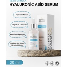 Dermo Golden Hyaluronic Asit Serum Yaşlanma Karşıtı Onarıcı ve Besleyici Bakım Serumu 30 ml