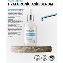 Dermo Golden Hyaluronic Asit Serum Yaşlanma Karşıtı Onarıcı ve Besleyici Bakım Serumu 30 ml