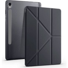 Megafox Teknoloji Samsung Galaxy Tab S9 Uyumlu Tablet Kılıfı Kalem Bölmeli Tri Folding Standlı Akıllı Kılıf