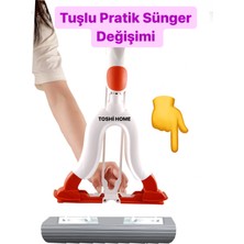 Toshi Kelebek Sıkma Mekanizmalı Sünger Paspas Mop