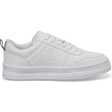 U.S. Polo Assn. Surı 4fx Beyaz Kadın Sneaker Düz Tabanlı Şık Tasarım ile Rahat Kullanım
