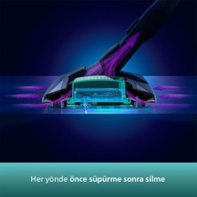 Philips Aqua Seri Islak/kuru 360° Çekim Gücü, 80DK Çalışma, LED Başlıklı Ultra Premium Dikey Şarjlı Süpürge - LUCİOLE BEYAZ LAMBADER HEDİYE!