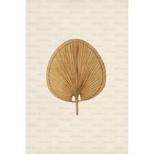 Naturel Home Bohem Japon Yelpazesi 55X70 Cm, Duvar Dekorasyon, Duvar Süsü, Iskandinav, Modern, Rattan