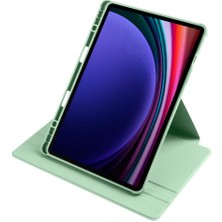 AktarMobile Galaxy Tab S9 11" SM-X710 Uyumlu Kılıf Kalem Bölmeli Dönebilen Yatay Dikey Standlı Akıllı Kapaklı