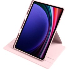 AktarMobile Galaxy Tab S9 11" SM-X710 Uyumlu Kılıf Kalem Bölmeli Dönebilen Yatay Dikey Standlı Akıllı Kapaklı