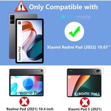 AktarMobile Redmi Pad 10.61" 2022 Uyumlu Şeffaf Silikon Kılıf Esnek Tpu Kapak Arkası Buzlu Tablet Kılıfı