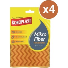 Koroplast Mikro Fiber Temizlik Bezi 36 x 38 cm x 4 Paket