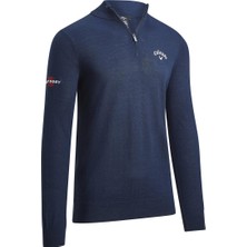 Callaway 1/4 Zip Merino Sweater / Erkek Yün Karışımlı Ince Kazak