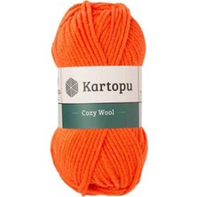 Cozy Wool K1211 Nar Çiçeği %25 Yün Karışımlı Kalın Örgü Ipi