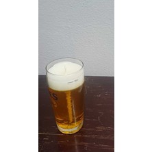 Beetiful Dekoratif Jel&bira Görünümlü Düz Köpüklü Mum (Kokusuz)