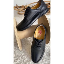 The Hope Shoes Tam Ortopedik Iç Dış  Deri Siyah Kahverengi Bağcıklı Yumuşak Hafif Günlük Her Mevsim Erkek Ayakkabısı