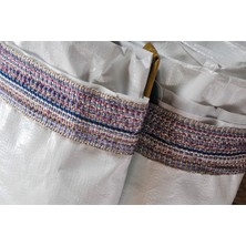 Cildam Saraciye Çadır Branda 2 Metre Enli Su Geçirmez Beyaz Branda 180GR/M2 Şerit Kolonlu