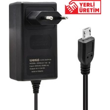 Weko 5 Volt - 3 Amper Mıcro USB Uçlu Priz Tipi Adaptör