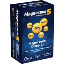 Focus Magnesave5 Magnezyum Complex 60 Kapsül x 5 Adet