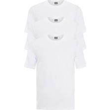 Erkek Sıfır Yaka Yarım Kol Fanila 3'lü Paket