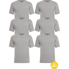 Erkek Sıfır Yaka Yarım Kol Fanila 6'lı Paket