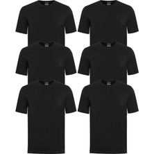 Erkek Sıfır Yaka Yarım Kol Fanila 6'lı Paket