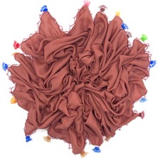 Naz İpek Pamuklu 5'li Set Kurdele Oyalı Boncuklu Eşarp Hediyelik Yazma 100X100CM Kelebek Toptan Dağıtmalık