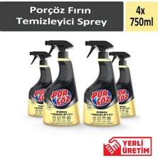 Porçöz Fırın Temizleyici Sprey 750 ml x 4 Adet
