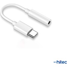 Schitec Usb-C To Headphone Jack Apple Iphone 15 Uyumlu Dönüştürücü Adaptör Beyaz UC11