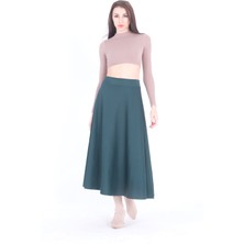 Feminist Zümrüt A Kesim Scuba Etek 4591006.123