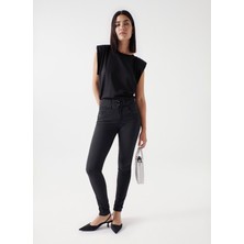 Salsa Orta Bel Slim Paça Skinny Fit Siyah Kadın Denim Pantolon 21007051