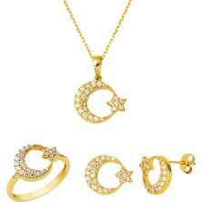Bilezikci Ay Yıldız 14 Ayar Altın Mini Spor Set