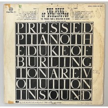 The Duke Of Burlington Pressed The Piano A Revolutionin Sound Lp Plak (Dönem Türk Baskı)