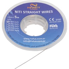 Rufus Batık Tırnak Teli Ni-Ti (Titanyum) Tel 0.012 Inch 5 Metre
