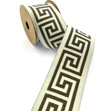 Fantastic Labirent Desen Dokuma Geniş Perde Bordür / Aksesuar (7 Cm. Genişlik - 3,5 Mt. Uzunluk)