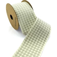 Fantastic Kaz Ayağı Desen Dokuma Geniş Perde Bordür / Aksesuar 7 Cm. Genişlik - 3,5 Mt. Uzunluk