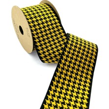 Fantastic Kaz Ayağı Desen Dokuma Geniş Perde Bordür / Aksesuar (7 Cm. Genişlik - 3,5 Mt. Uzunluk)