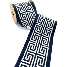 Fantastic Labirent Desen Dokuma Geniş Perde Bordür / Aksesuar (10 Cm. Genişlik - 3,5 Mt. Uzunluk)