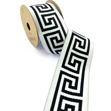 Fantastic Labirent Desen Dokuma Geniş Perde Bordür / Aksesuar (7 Cm. Genişlik - 3,5 Mt. Uzunluk)