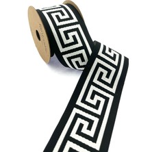 Fantastic Labirent Desen Dokuma Geniş Perde Bordür / Aksesuar (7 Cm. Genişlik - 3,5 Mt. Uzunluk)