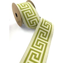 Fantastic Labirent Desen Dokuma Geniş Perde Bordür / Aksesuar (7 Cm. Genişlik - 3,5 Mt. Uzunluk)