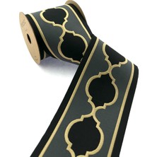 Fantastic Jakarlı Dokuma Geniş Perde Bordür / Aksesuar (10 Cm. Genişlik - 3,5 Mt. Uzunluk)