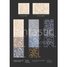 Fantastic Mermer Desenli Dokuma Geniş Perde Bordür / Aksesuar (10 Cm. Genişlik - 3,5 Mt. Uzunluk)